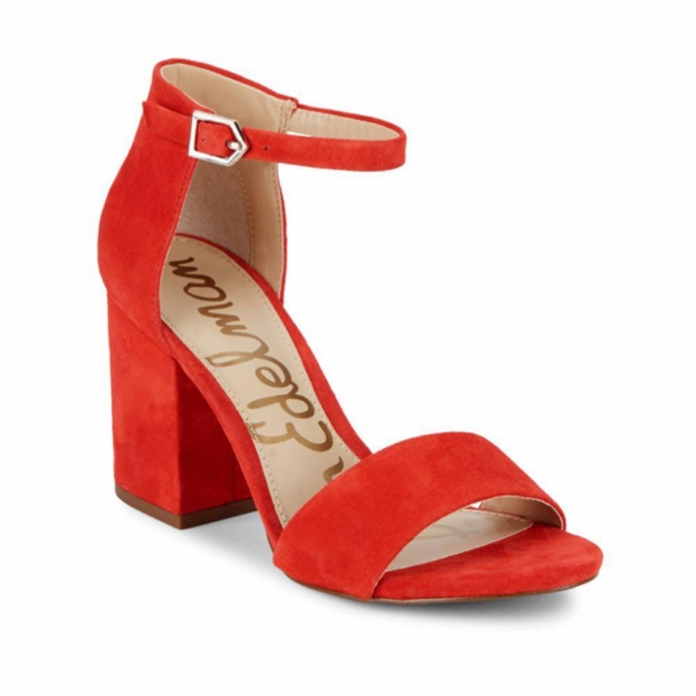 Sam Edelman Till red block heel